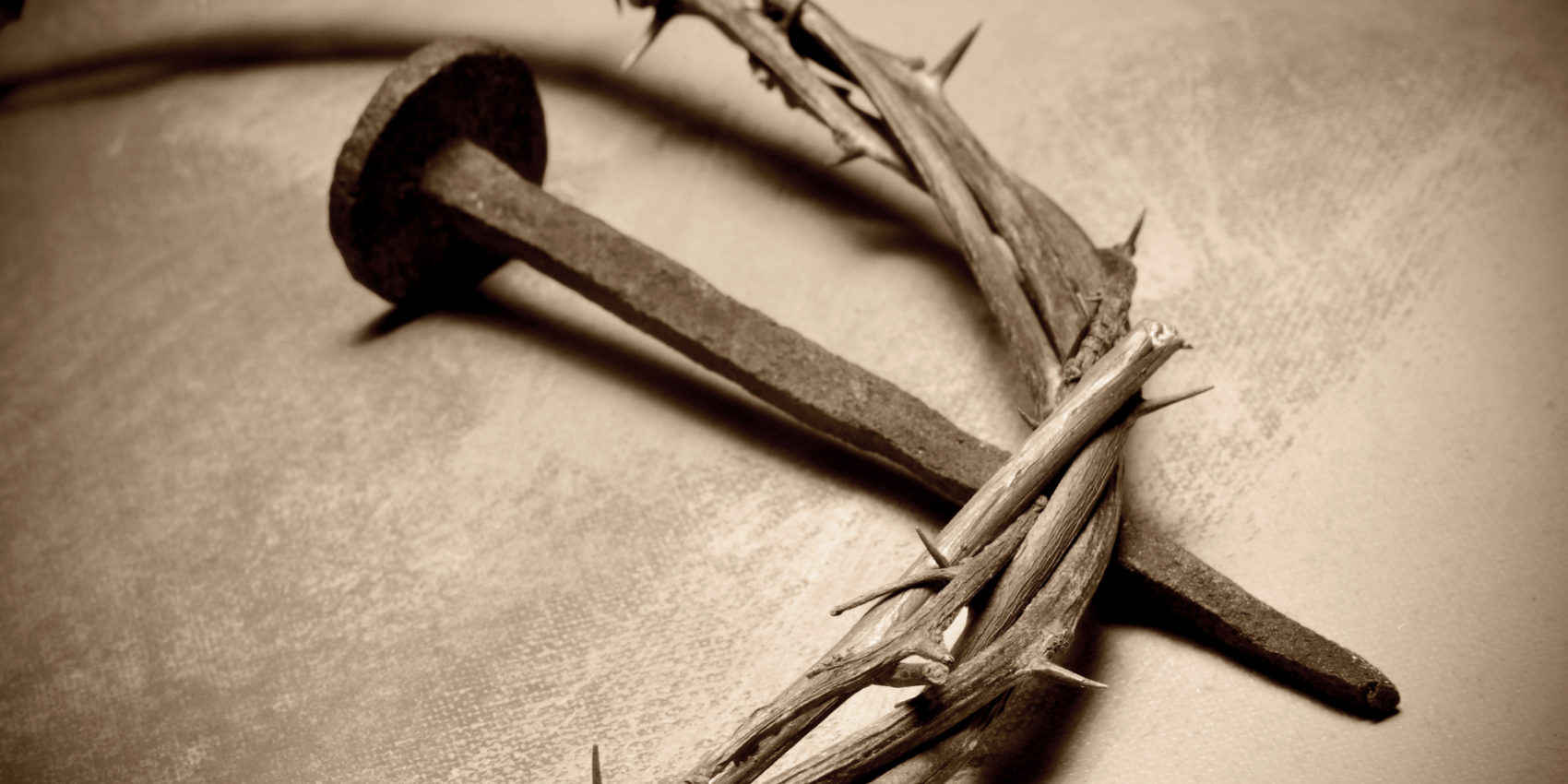 Jesus Christ crown of thorns and nail