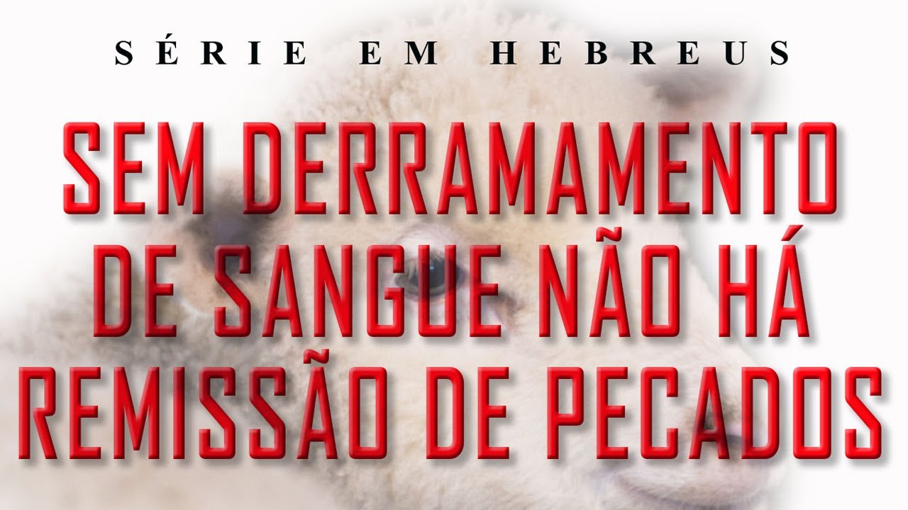 SEM DERRAMAMENTO DE SANGUE NÃO HÁ REMISSÃO DE PECADOS (Série em Hebreus) Parte 19
